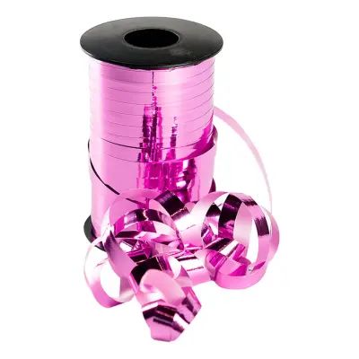 Ballongsnöre Metallic Rosa - 250 m x 10 mm