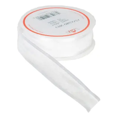 Ballongsnöre Organza Vit - 25m x 25mm