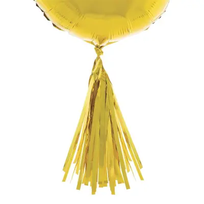 Ballongsvansar Pompoms Guld - 5-pack