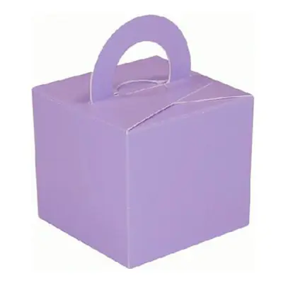 Ballongvikt Presentbox av Papp Ljuslila - 10-pack