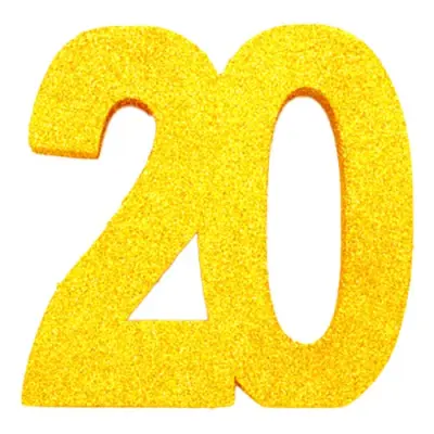 Bordsdekoration Siffra Guld - Siffra 20