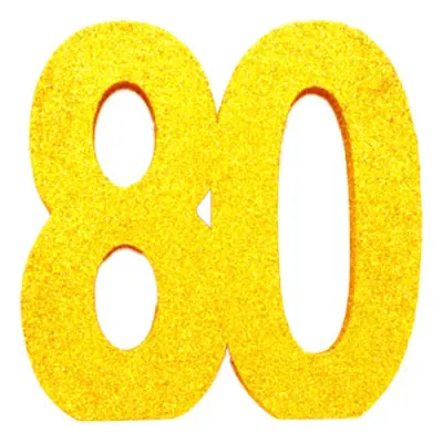 Bordsdekoration Siffra Guld - Siffra 80