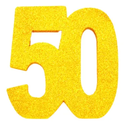Bordsdekoration Siffra Guld - Siffra 50