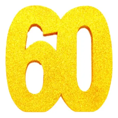 Bordsdekoration Siffra Guld - Siffra 60
