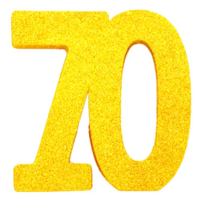 Bordsdekoration Siffra Guld - Siffra 70
