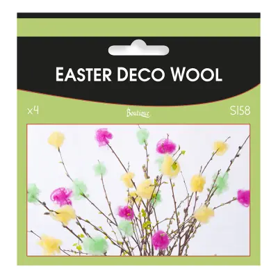 Påskpynt Dekorationsull - 4-pack