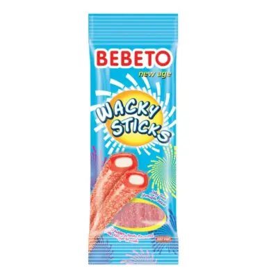 Bebeto Wacky Sticks Strawberry Vanilla - 75 g