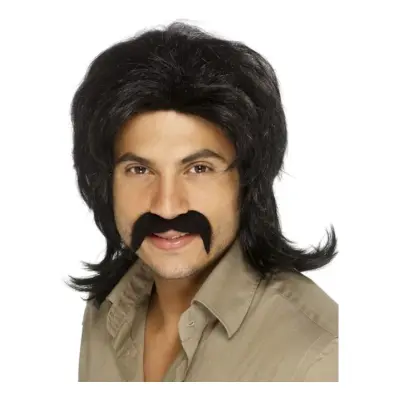 Beegees Svart Peruk - One size