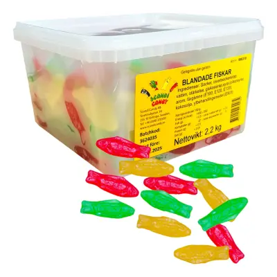 Blandade Fiskar Storpack - 2,2 kg