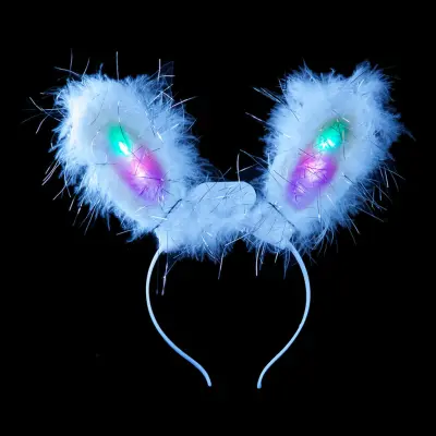 Blinkande Kaninöron - Vit