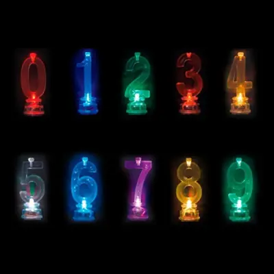 Blinkande Ljushållare - Siffra 8