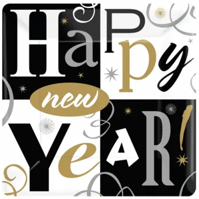 Block nyår assietter 8-pack