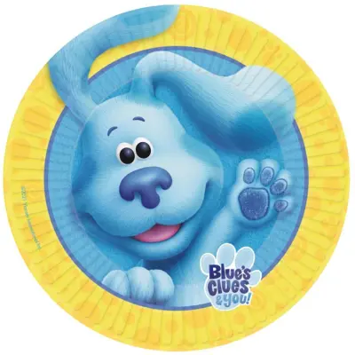 Blue's Clues Papperstallrik 23cm 8-pack