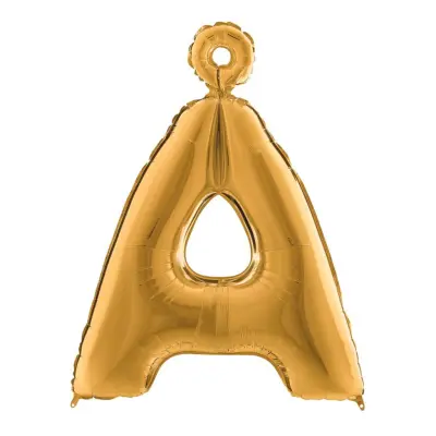 Bokstavsballong Guld Metallic - Bokstav Å