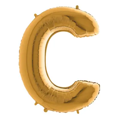 Bokstavsballong Guld Metallic - Bokstav C
