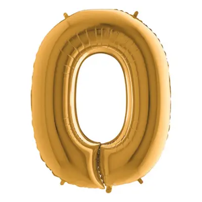 Bokstavsballong Guld Metallic - Bokstav O