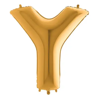 Bokstavsballong Guld Metallic - Bokstav Y