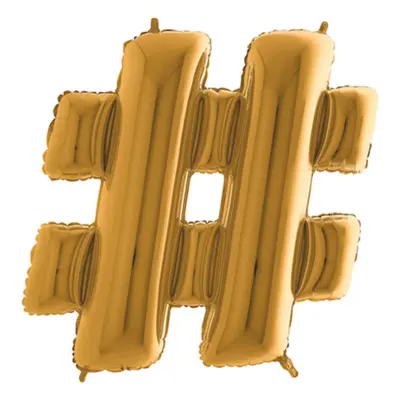 Bokstavsballong Guld Metallic - Tecken #