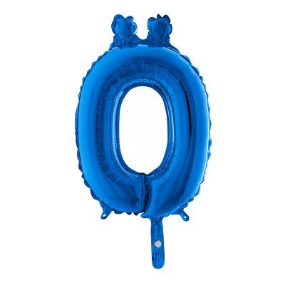 Bokstavsballong Mini Blå Metallic - Bokstav Ö