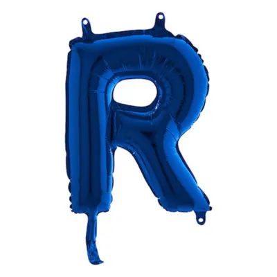 Bokstavsballong Mini Blå Metallic - Bokstav R