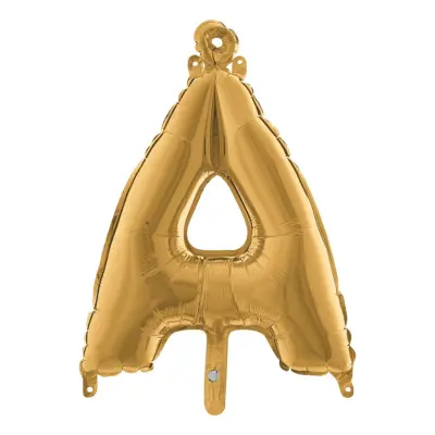 Bokstavsballong Mini Guld - Bokstav Å