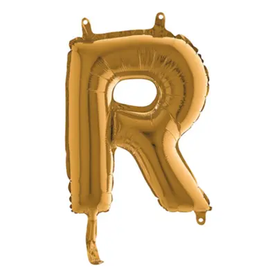 Bokstavsballong Mini Guld - Bokstav R