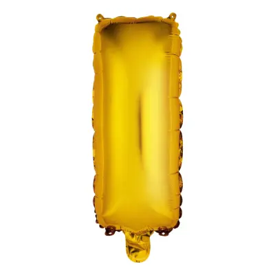 Bokstavsballong Mini Guld Metallic - Bokstav I