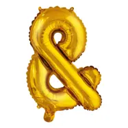 Bokstavsballong Mini Guld Metallic - Tecken&