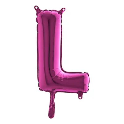 Bokstavsballong Mini Rosa - Bokstav L