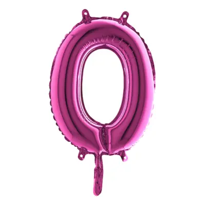 Bokstavsballong Mini Rosa - Bokstav O