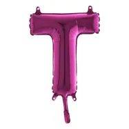Bokstavsballong Mini Rosa - Bokstav T