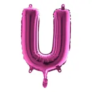 Bokstavsballong Mini Rosa - Bokstav U
