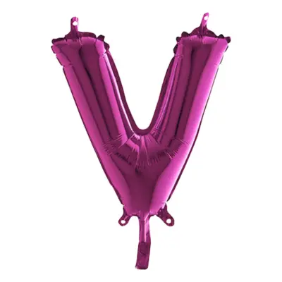 Bokstavsballong Mini Rosa - Bokstav V