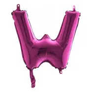Bokstavsballong Mini Rosa - Bokstav W