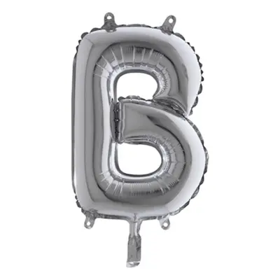 Bokstavsballong Mini Silver - Bokstav B