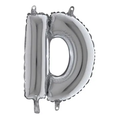 Bokstavsballong Mini Silver - Bokstav D