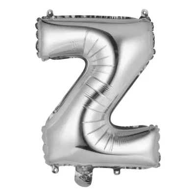 Bokstavsballong Mini Silver Metallic - Bokstav Z