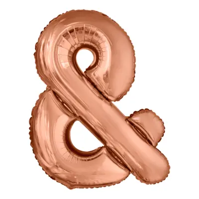 Bokstavsballong Roséguld Metallic - Tecken&