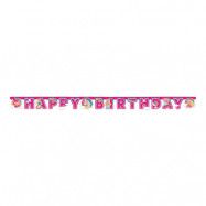 Bokstavsgirlang Happy Birthday Barbie Dreamtopia - 200x15cm