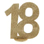 Bordsdekoration 18 Glitter Guld