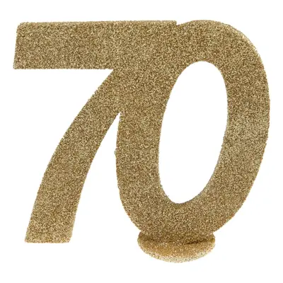 Bordsdekoration 70 Glitter Guld