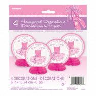 Bordsdekoration Ballerina - 4-pack