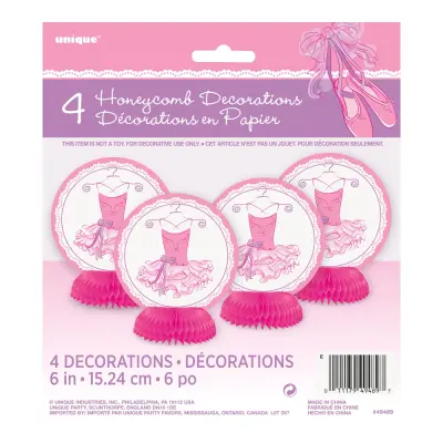 Bordsdekoration Ballerina - 4-pack