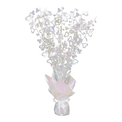 Bordsdekoration Hjärtan Rosaskimrande