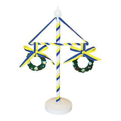 Bordsdekoration Midsommarstång i Trä