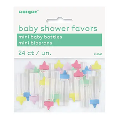 Bordsdekoration Nappflaskor Flerfärgade - 24-pack