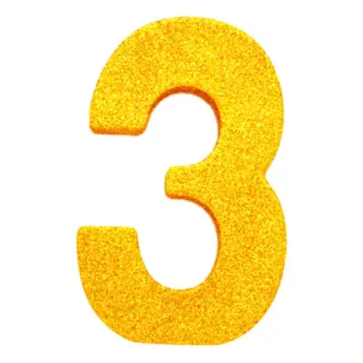 Bordsdekoration Siffra Guld - Siffra 3