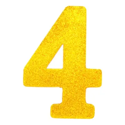 Bordsdekoration Siffra Guld - Siffra 4