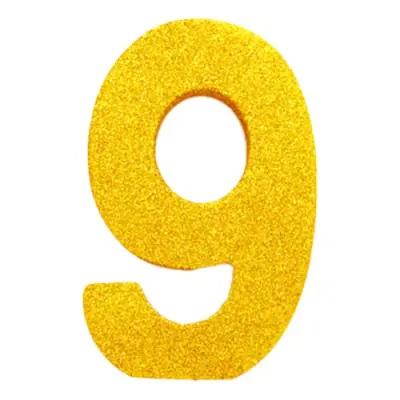 Bordsdekoration Siffra Guld - Siffra 9