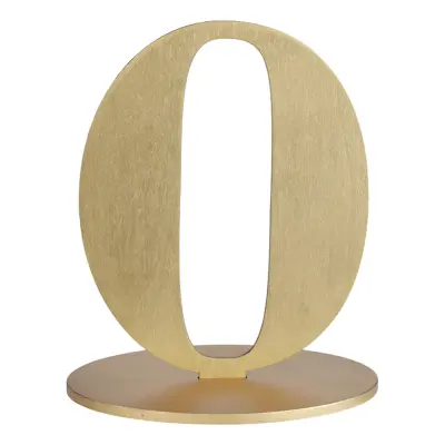 Bordsdekoration Siffra Matt Guld - Siffra 0